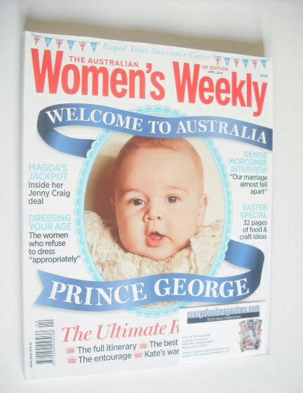 The Australian Women's Weekly magazine - Prince George cover (April 2014)