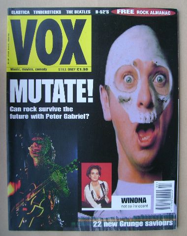 VOX magazine - Peter Gabriel cover (February 1994 - Issue 41)