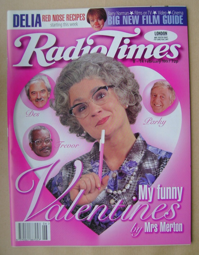Radio Times magazine - Mrs Merton cover (8-14 February 1997)