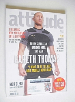 Attitude magazine - Gareth Thomas cover (February 2010)