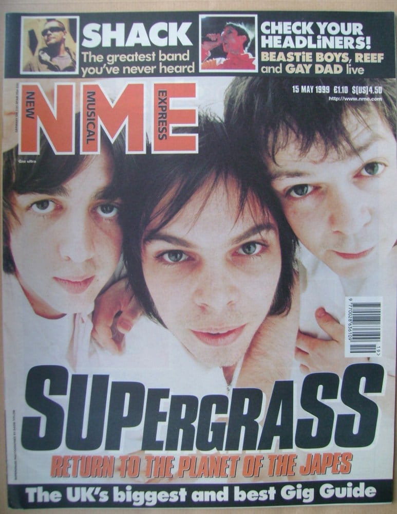 NME magazine - Supergrass cover (15 May 1999)