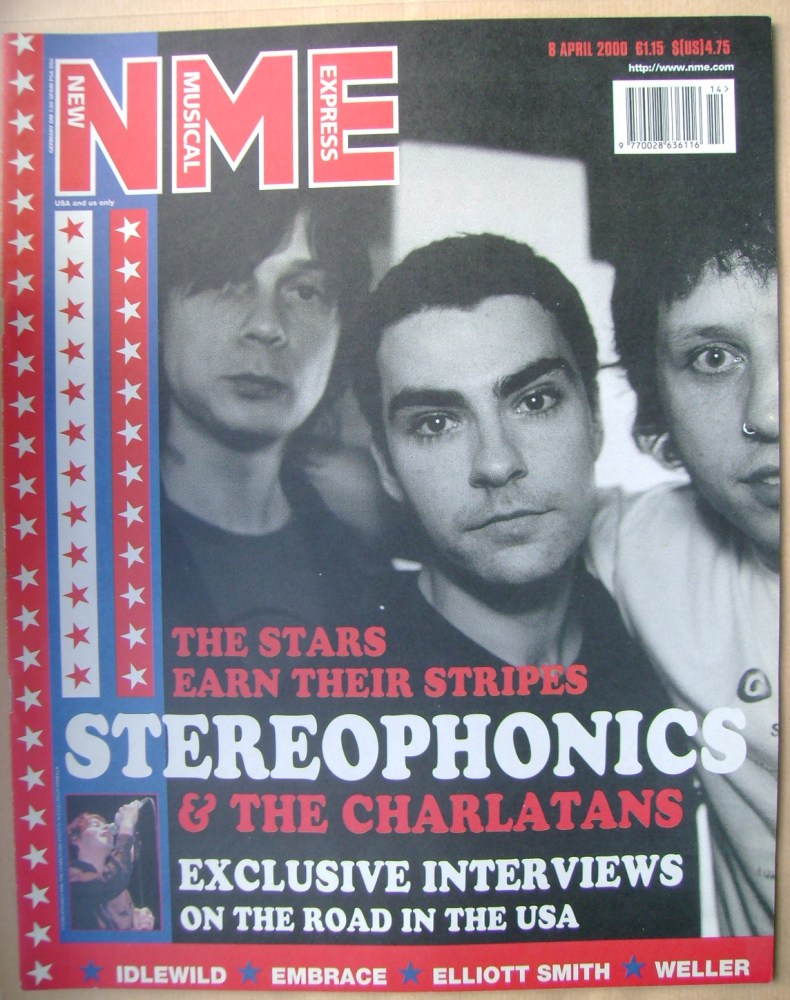 <!--2000-04-08-->NME magazine - Stereophonics cover (8 April 2000)