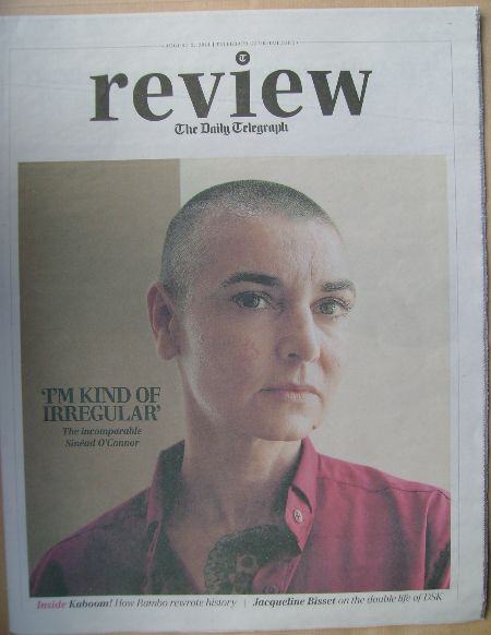 The Daily Telegraph Review newspaper supplement - 2 August 2014 - Sinead O'Connor cover