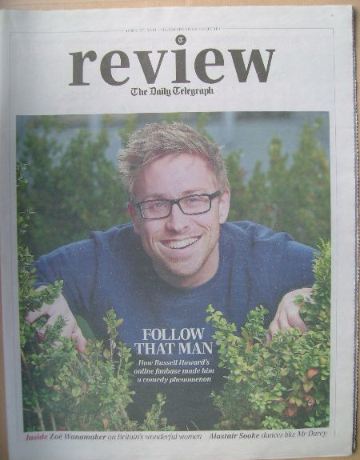 The Daily Telegraph Review newspaper supplement - 27 April 2013 - Russell Howard cover
