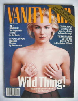 Vanity Fair magazine - Sharon Stone cover (April 1993)