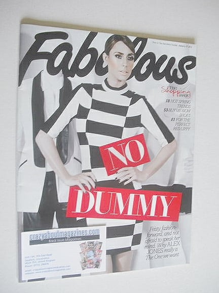 Fabulous magazine - Alex Jones cover (27 January 2013)