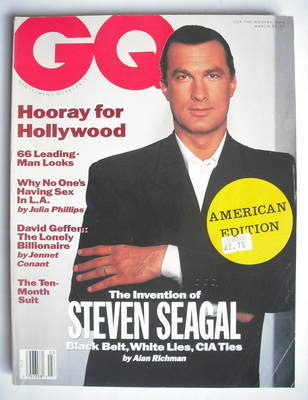 <!--1991-03-->US GQ magazine - March 1991 - Steven Seagal cover