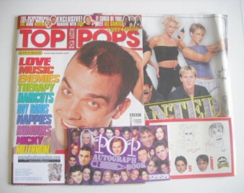 Top Of The Pops magazine - Robbie Williams cover (September 1998)