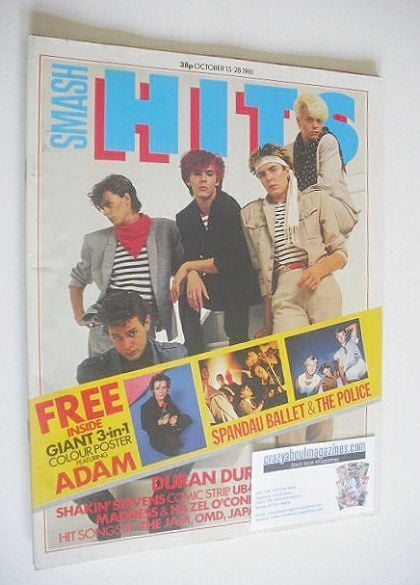 Smash Hits magazine - Duran Duran cover (15-28 October 1981)