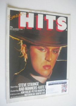 Smash Hits magazine - Steve Strange cover (23 July-5 August 1981)