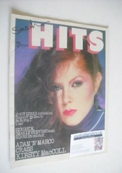 Smash Hits magazine - Kirsty MacColl cover (25 June-8 July 1981)