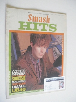 Smash Hits magazine - Roddy Frame cover (27 October - 9 November 1983)