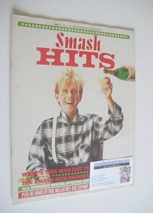 Smash Hits magazine - Howard Jones cover (22 December 1983 - 4 January 1984)