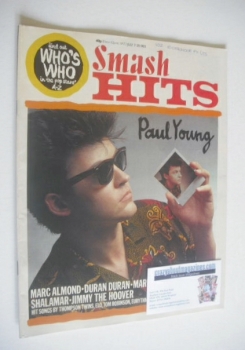Smash Hits magazine - Paul Young cover (7-20 July 1983)