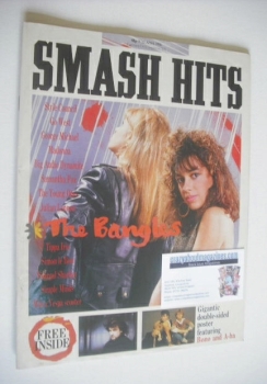Smash Hits magazine - The Bangles cover (9-22 April 1986)