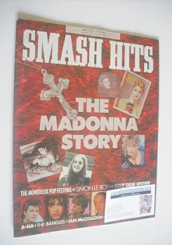 Smash Hits magazine - Madonna cover (21 May - 3 June 1986)