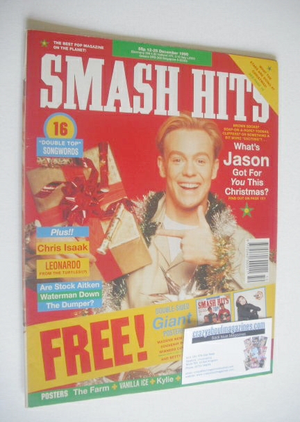 Smash Hits magazine - Jason Donovan cover (12-25 December 1990)