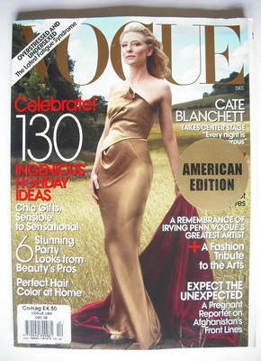 US Vogue magazine - December 2009 - Cate Blanchett cover
