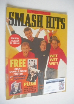 Smash Hits magazine - Wet Wet Wet cover (23 September-6 October 1987)