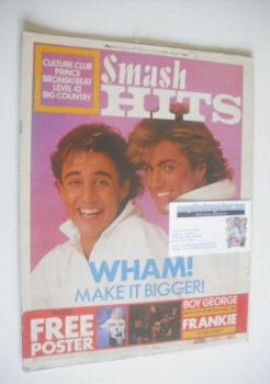 Smash Hits magazine - Wham! cover (27 September - 10 October 1984)