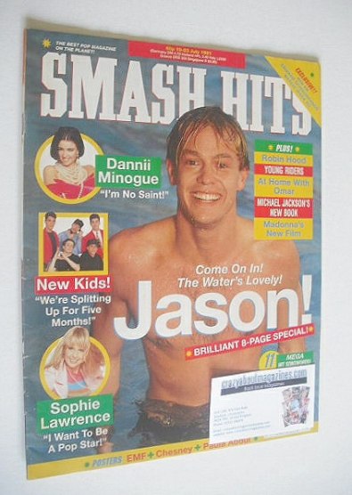 <!--1991-07-10-->Smash Hits magazine - Jason Donovan cover (10-23 July 1991