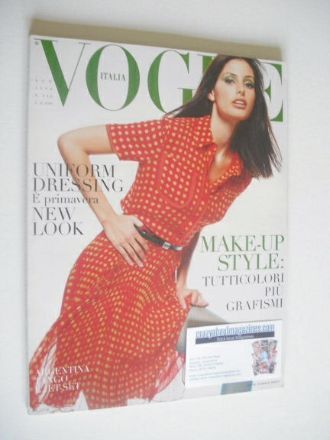 <!--1996-04-->Vogue Italia magazine - April 1996 - Elsa Benitez cover