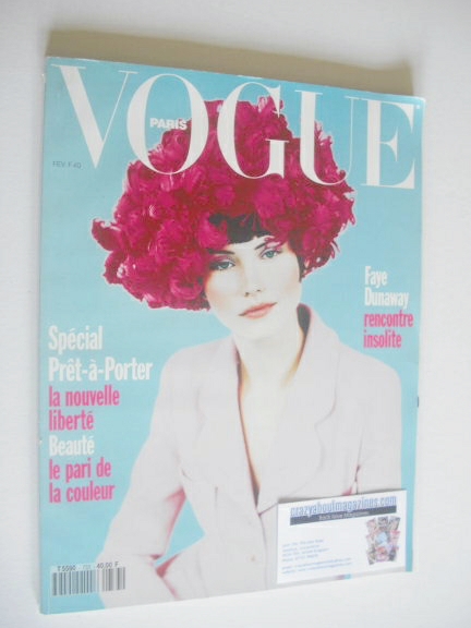 <!--1993-02-->French Paris Vogue magazine - February 1993 - Janine Giddings