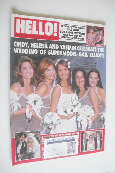 Hello! magazine - Gail Elliott wedding cover (4 October 1997 - Issue 478)
