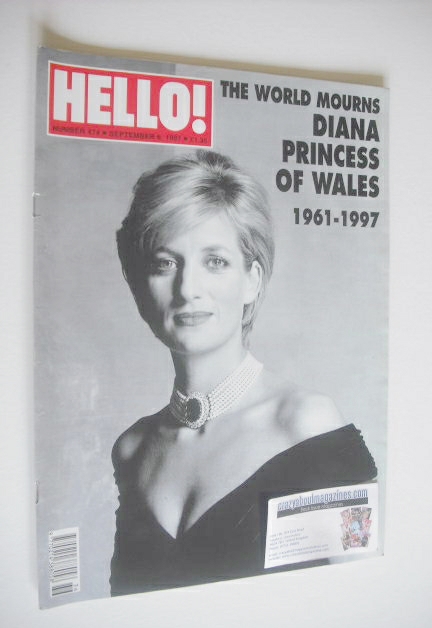 Hello! magazine - Princess Diana cover (6 September 1997 - Issue 474)