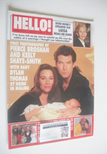 Hello! magazine - Pierce Brosnan and Keely Shaye-Smith cover (1 March 1997 - Issue 447)