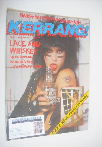 <!--1986-02-06-->Kerrang magazine - Nikki Sixx cover (6-19 February 1986 - 