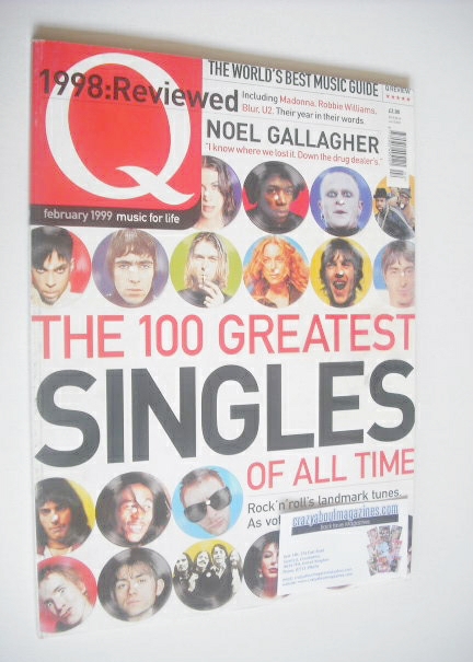 <!--1999-02-->Q magazine - The 100 Greatest Singles Of All Time cover (Febr
