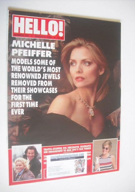 <!--1995-03-04-->Hello! magazine - Michelle Pfeiffer cover (4 March 1995 - 