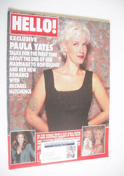 Hello! magazine - Paula Yates cover (22 April 1995 - Issue 352)