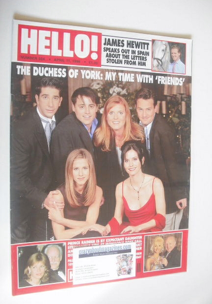 Hello! magazine - The Duchess of York and Friends cover (11 April 1998 - Issue 504)