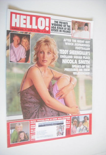 Hello! magazine - Nicola Smith cover (13 June 1998 - Issue 513)