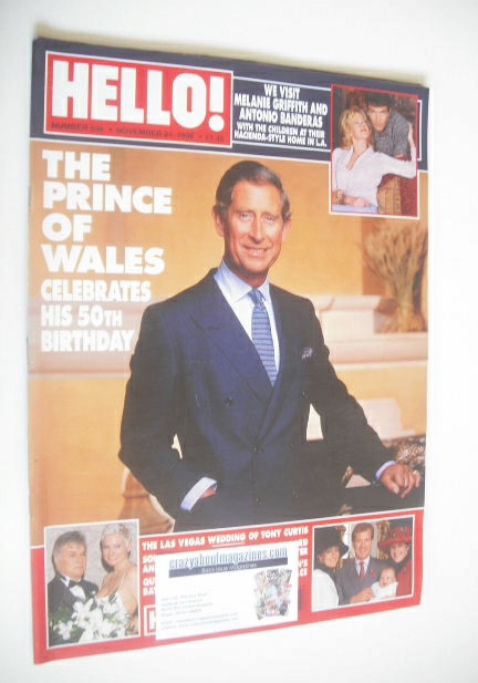 Hello! magazine - Prince Charles cover (21 November 1998 - Issue 536)