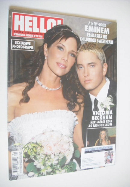 Hello! magazine - Eminem and Kim Mathers wedding cover (1 February 2006 - Issue 903)