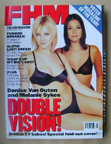 <!--1997-09-->FHM magazine - Denise Van Outen and Melanie Sykes cover (Sept