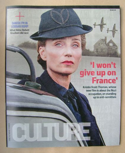 <!--2015-02-15-->Culture magazine - Kristin Scott Thomas cover (15 February