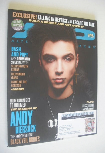 Alternative Press magazine - December 2013 - Andy Biersack cover (Cover 1)