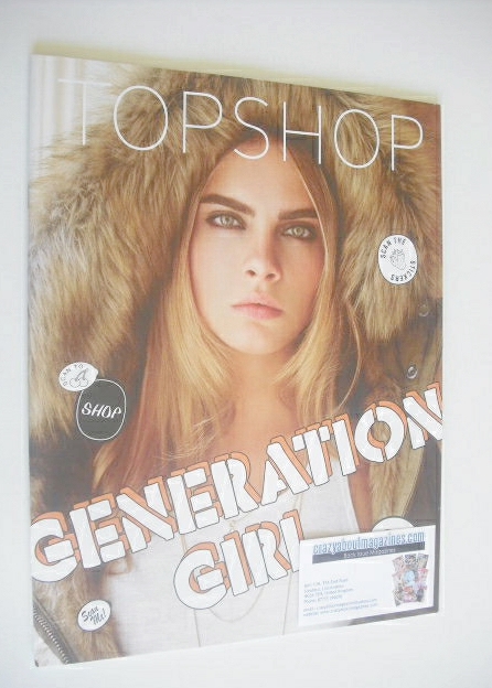 Topshop magazine - Cara Delevingne cover (Fall 2014)
