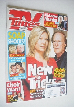 TV Times magazine - Amanda Redman and Dennis Waterman cover (5-11 July 2008)