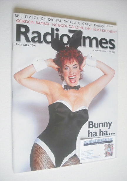 Radio Times magazine - Ruby Wax cover (7-13 July 2001)