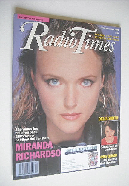 Radio Times magazine - Miranda Richardson cover (10-16 November 1990)