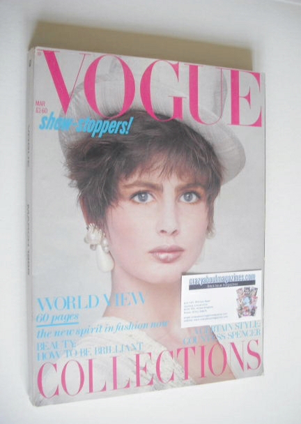 British Vogue magazine - March 1985