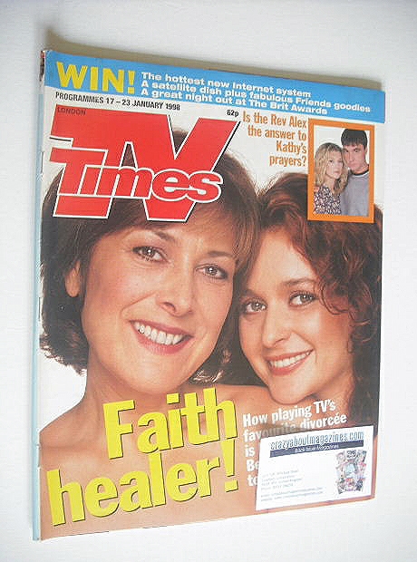 TV Times magazine - Julia Sawalha and Lynda Bellingham cover (17-23 January 1998)