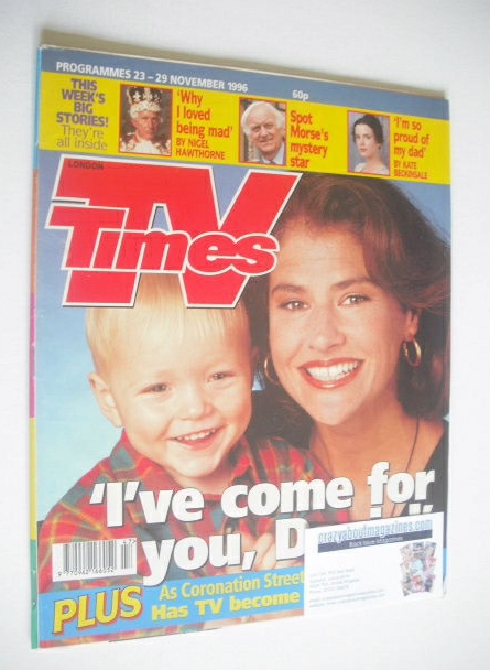 TV Times magazine - Denise Black cover (23-29 November 1996)