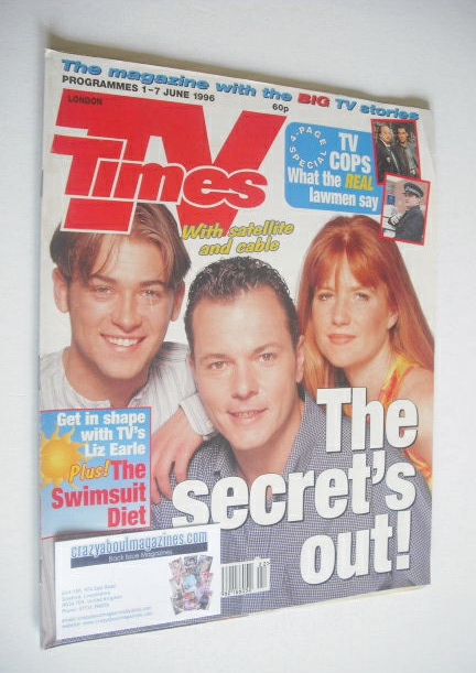 TV Times magazine - Patsy Palmer, Paul Nicholls and Michael French cover (1-7 June 1996)