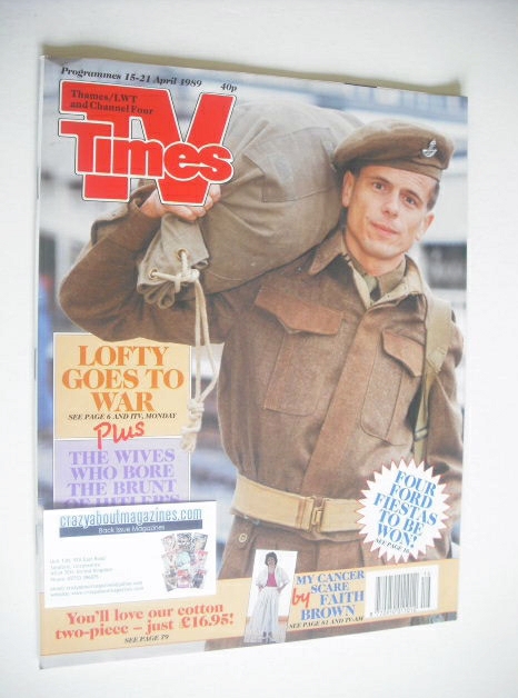TV Times magazine - Tom Watt cover (15-21 April 1989)